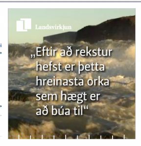 Sá þessa auglýsingu á MBL. "Eftir að rekstur hefst..." Nákvæmlega. Þá er búið að rústa náttúrunni sem fer undir vatn. Disinfo, DoubleSpeak, eins og þeir segja í útlandinu. 