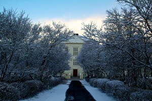 Landspítalinn að vetri